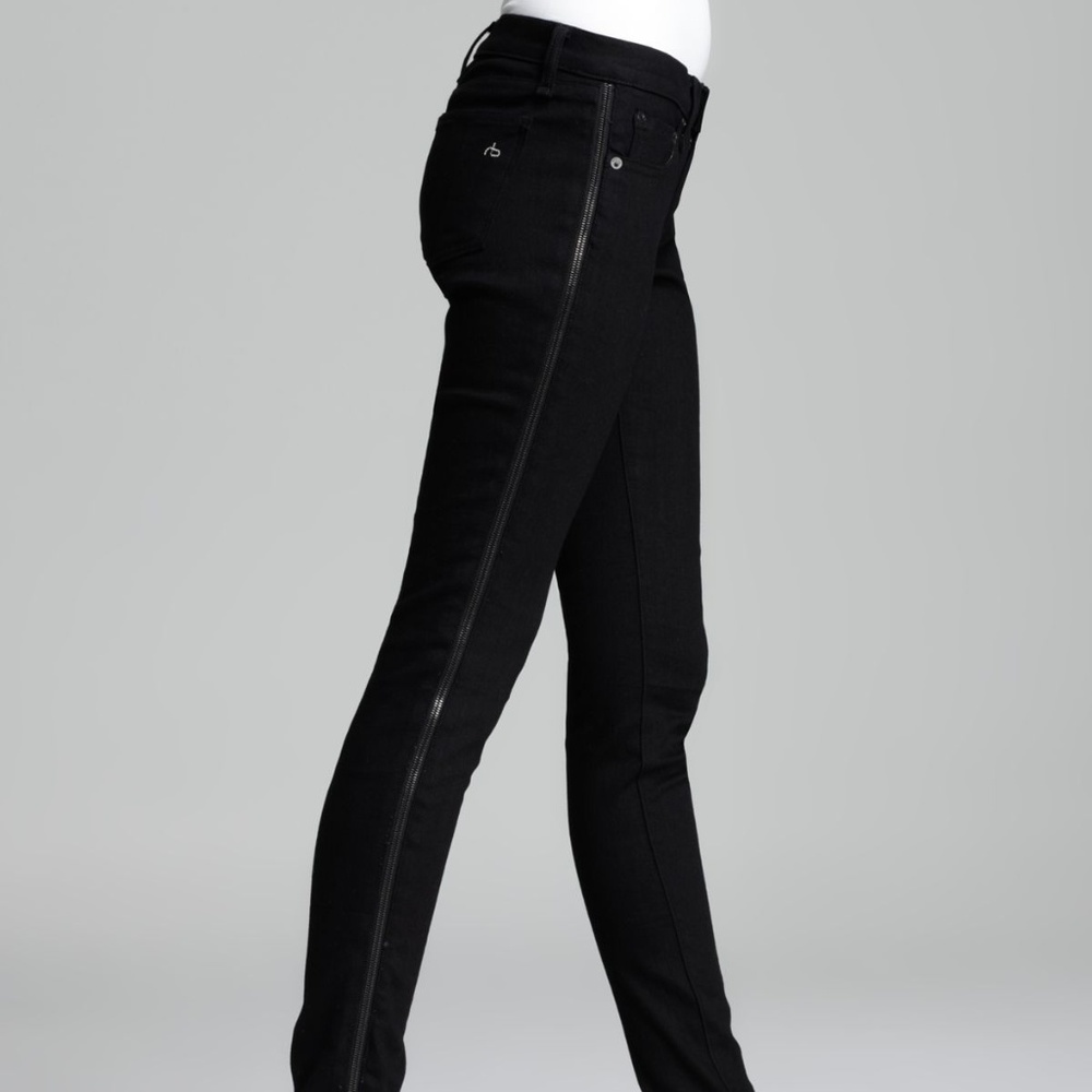 Rag & Bone black jeans with side zipper, side 26